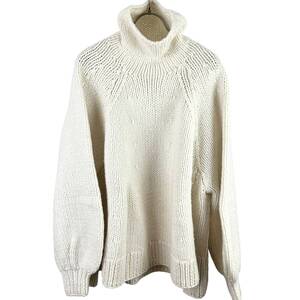 SPENCER VLADIMIR(スペンサーウラジミール) Wide Shoulder Turtle Knit (beige)