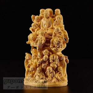 極上の木彫 十八羅漢 極上品 仏教美術 精密彫刻 仏像 手彫り