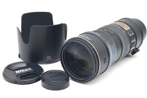 【行董】☆防湿庫保管品☆ Nikon ニコン 一眼レフ レンズ SWM VR ED IF Φ77 AF-S VR-NIKKOR 70-200mm 1:2.8G L37c フード付き AA613BOI95