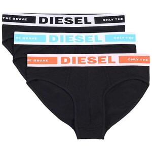 * 正規品 DIESEL ボクサー ブリーフ パンツ ディーゼル アンダーウエア Black 3枚セット / XXL *