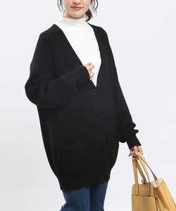 「GLOBAL WORK Smile Seed Store」 ニットカーディガン LARGE ブラック レディース