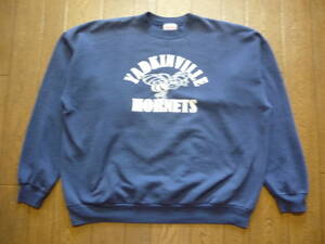 90s　ヴィンテージ　Hanes　ヘインズ　スウェット　トレーナー　YADKINVILLE HORNETS　サイズXL