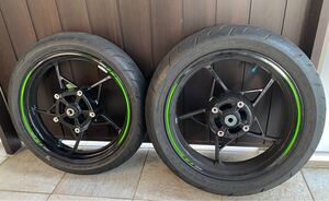 　中古美品　ZX4RR 前後タイヤホイールセット　ZX4R-SE ZX25R カワサキKawasaki 前後セット