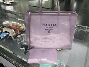 PRADA プラダ スパンコールメッシュ トートバッグ 大 ★新品