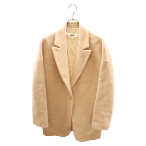 MM6 Maison Margiela エムエムシックスメゾンマルジェラ WOOL COAT ウール混 コート レディース ベージュS52AM0037 S22799