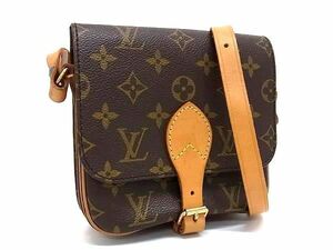 1円 ■美品■ LOUIS VUITTON ルイヴィトン M51254 モノグラム ミニカルトシエール ショルダーバッグ 斜め掛け ブラウン系 FA9611