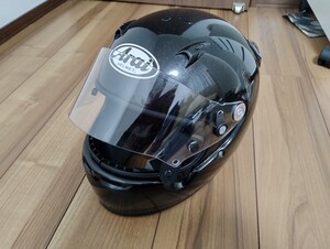 Arai アライ フルフェイス ヘルメット GP-5X 黒 ブラック Lサイズ 59-60㎝ ジャンク品 4輪 走行会