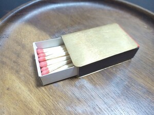 マッチケース マッチカバー マッチ箱 真鍮 レトロ アンティーク キャンプ アウトドア BBQ 焚き火 燐寸 防災 喫煙具