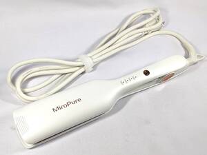 【1円出品】MiroPure マイナスイオンヘアアイロン 803A ホワイト