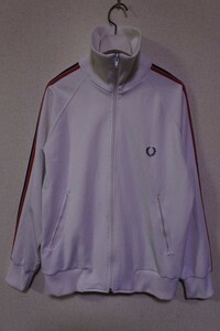 FRED PERRY フレッドペリー トラックジャケット ジャージ size M ホワイト ビンテージ