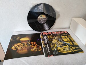 LP レコード 帯付き　IRON MAIDEN　アイアン・メイデン　Piece of Mind　頭脳改革　ヘビー・メタル　洋楽　ロック　STEREO　EMS-91057