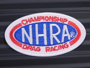 ◆送料\110◆【NHRA・全米ホットロッド協会】※《アイロン刺繍ワッペン》　アメリカン雑貨　刺繍ワッペン　アイロンワッペン