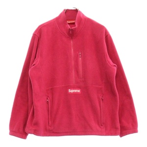 SUPREME シュプリーム 21AW Polartec Half Zip Pullover ポーラテック ハーフジップ プルオーバー フリースジャケット ピンク