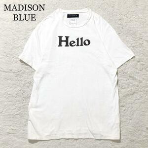 【人気☆XL】MADISONBLUE Tシャツ 半袖 ホワイト Hello 04