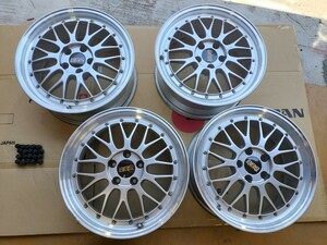 ■BBS 　ホイール　8J×18インチ　+35　5穴-PCD114.3ミリ　　4本セット　ナット付き