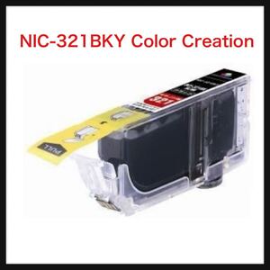 【開封のみ】ELECOM ★NIC-321BKY Color Creation [キヤノン BCI-321シリーズ 互換インク ブラック]