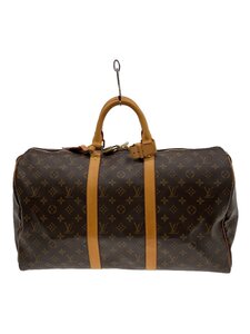 LOUIS VUITTON◆キーポル50_モノグラム・キャンバス_BRW/PVC/BRW