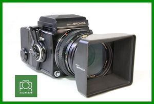 【同梱歓迎】実用■ZENZA BRONICA ETRS B6108718 / ZENZANON E II 75mm F2.8 7904147■引蓋付き■11717