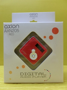 送料無料◆未使用◆AXION◆デジタルオーディオプレーヤー【AXN205-RD】付属品一式揃◆WMA＆MP3プレーヤー◆アクシオン