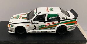 SCmodel 1/43 レジン完成品 AlfaRomeo 75 turbo evo, Totip CIVT 1991 アルファロメオ