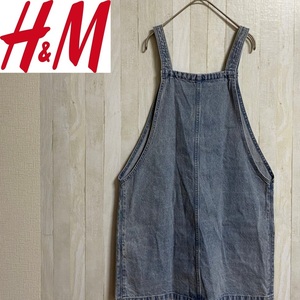 H&M★エイチアンドエム★デニム サロペット ワンピース スカート★サイズEUR36P UK8P　2215-9