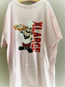 XLARGE ピザ　Tシャツ　ピンク　エクストララージ