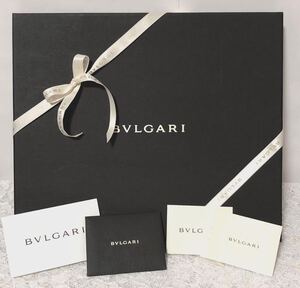 ブルガリ「BVLGARI 」スカーフ用空箱とリボンのセット（1020） 正規品 付属品 30.5×26×3cm リボン130cm しおり・ロゴ入り薄紙あり