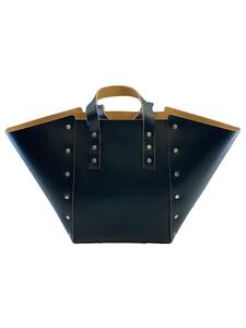 Hender Scheme◆タグ付 ASSEMBLE HAND BAG WIDE M トートバッグ/牛革/BLK/DI-RB-AWM