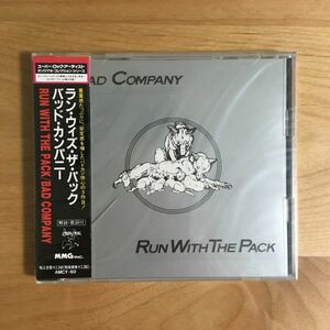 【新品未開封 国内盤 SEALED】 バッド・カンパニー BAD COMPANY / ラン・ウィズ・ザ・パック RUN WITH THE PACK (AMCY60) 帯付 JAPAN OBI