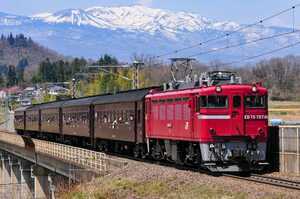 鉄道 デジ 写真 画像 ED75 レトロ花めぐり号 2