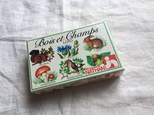 フランスのヴィンテージカードゲームセット　LOTO Bois et Champs　蚤の市 ブロカント フランス語