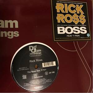 RICK ROSS feat,T-PAIN / BOSS HIPHOPレコード バイナル 大名曲 ますと ビッグチューン サウス 絶対買い 12インチ RAP