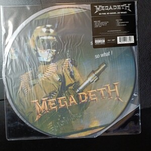 【輸入盤LP】MEGADETH　SO FAR, SO GOOD...SO WHAT!　ピクチャー仕様　US盤　2014年再発