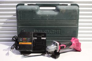 【美品】HITACHI 日立工機 14.4V 充電式ディスクグラインダ G14DSL 充電器 ケース付