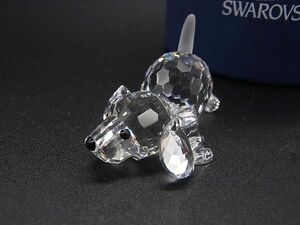 ■新品■未使用■ SWAROVSKI スワロフスキー 172296 クリスタル ドッグ 犬 オブジェ 置物 インテリア クリア AY2942