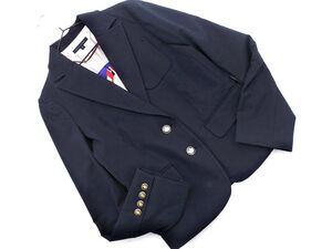 TOMMY HILFIGER トミーヒルフィガー テーラード ジャケット sizeM/紺 ◇■ ☆ eja3 レディース