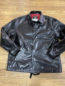 THE FLAT HEAD HOUSEHIDE COACH JKT FN-LJ-HC001 BLK 38サイズ