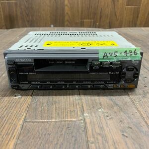 AV5-436 激安 カーステレオ KENWOOD RX-340 70600163 カセット FM/AM テープデッキ 通電未確認 ジャンク