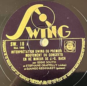 EDDIE SOUTH w S. GRAPPELY, DJANGO REINHARDT SWING Interpretation Swing/ Improvisation