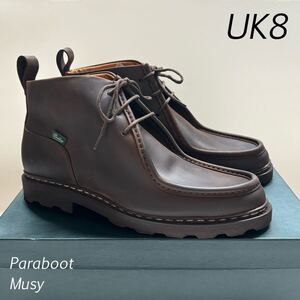 新品 フランス製 パラブーツ PARABOOT チロリアン ブーツ MUCY ヌバックレザー 8 メンズ ブラウン MARRON-NUB GRINGO ミカエル 送料無料