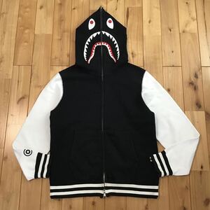 シャーク パーカー Mサイズ ブラック a bathing ape BAPE shark full zip hoodie エイプ ベイプ アベイシングエイプ noi8