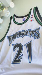 NBAタンクトップバスケットXL （48） timberwolves GARNETT 21