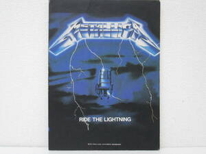 48/0 METALLICA(メタリカ) RIDE THE LIGHTNING(ライドザライトニング) バンド・スコア 全音 他パンフレット