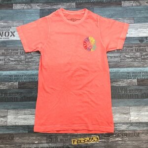 WARRIORS OF RADNESS メンズ カラフルロゴ 半袖Tシャツ 小さいサイズ XS オレンジ