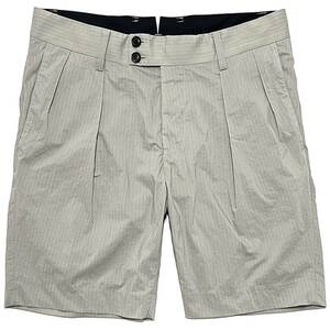 定価3.3万 junhashimoto COOL MAX CLASSIC 2TUCK TROUSER SHORTS 2 ジュンハシモト クールマックスタックショートパンツ akm wjk 1piu