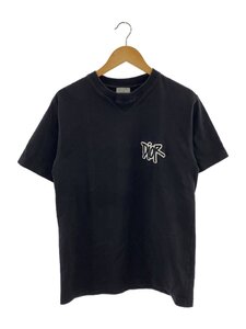 Dior HOMME◆20AW/Shawn Stussy/Tシャツ/M/コットン/BLK/無地/033J625I0554