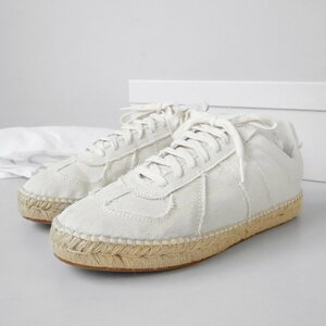 美品* Maison Margiela 22 ◆ Replica レプリカ S58WS0214 P4766 スニーカー 白 サイズ40 エスパドリーユ メゾンマルジェラ ◆1/K-3