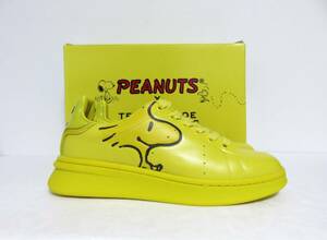 定価4.7万 新品 MARC JACOBS × PEANUTS THE TENNIS SHOE 42 イエロー マークジェイコブス ピーナッツ ザ テニス シュー ウッドストック