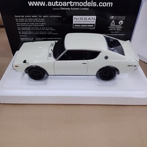 AUTOart 1/18 NISSAN SKYLINE 2000 GT-R KPGC110 ホワイト/オートアート 日産 スカイライン