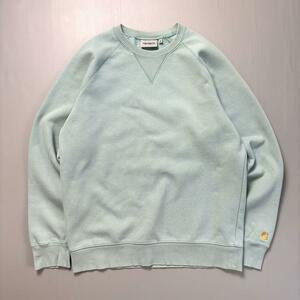 古着 Carhartt WIP 袖ロゴ スウェット トレーナー 水色 M